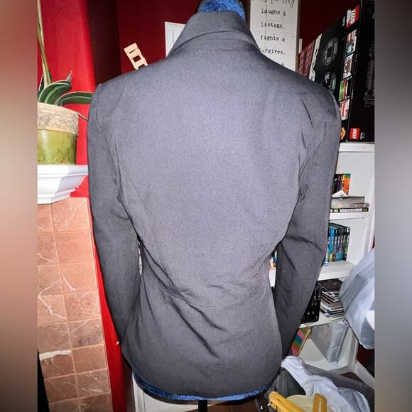 Worthington Rayon Blazer Black Fitted Button Closure Womens Size 8 - Picture 4 of 10